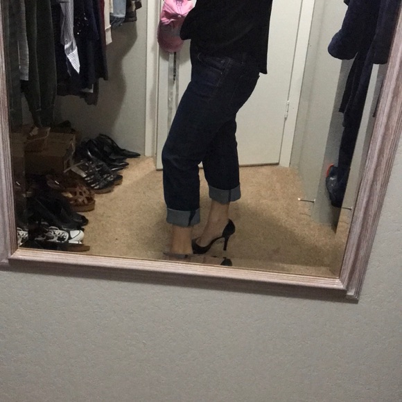 Ann Taylor LOFT cropped boyfriend fit jeans - Picture 3 of 5